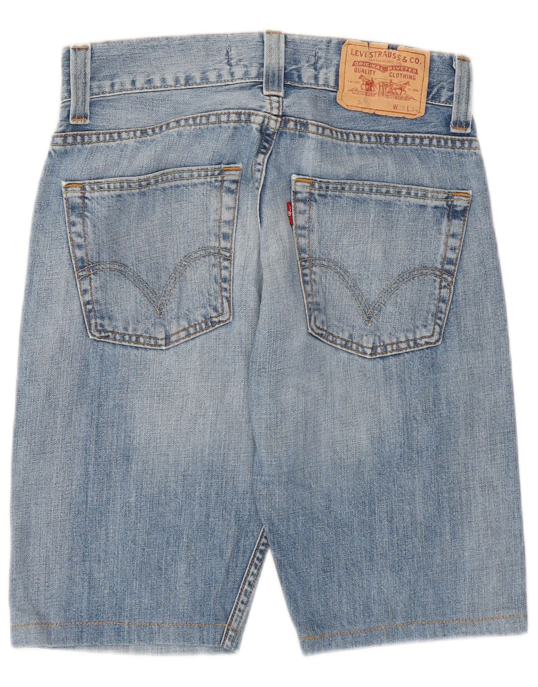 Damskie spodenki jeansowe LEVI'S 506 Standard Fit W28 Średni niebieski