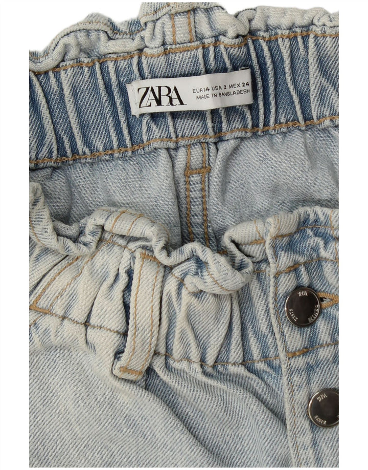 Damskie spodenki dżinsowe ZARA EU 34 2XS W24 Niebieskie