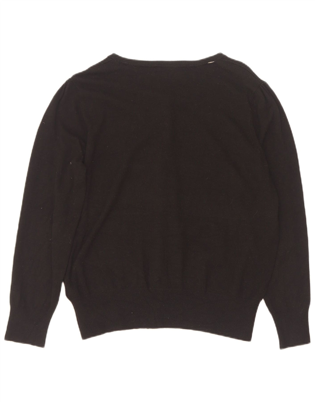 Marks & Spencer Damski sweter kardigan UK 16, duża, czarna wiskoza