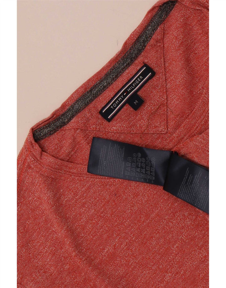 T-shirt męski Tommy Hilfiger, bawełniany, w kolorze średniej czerwieni
