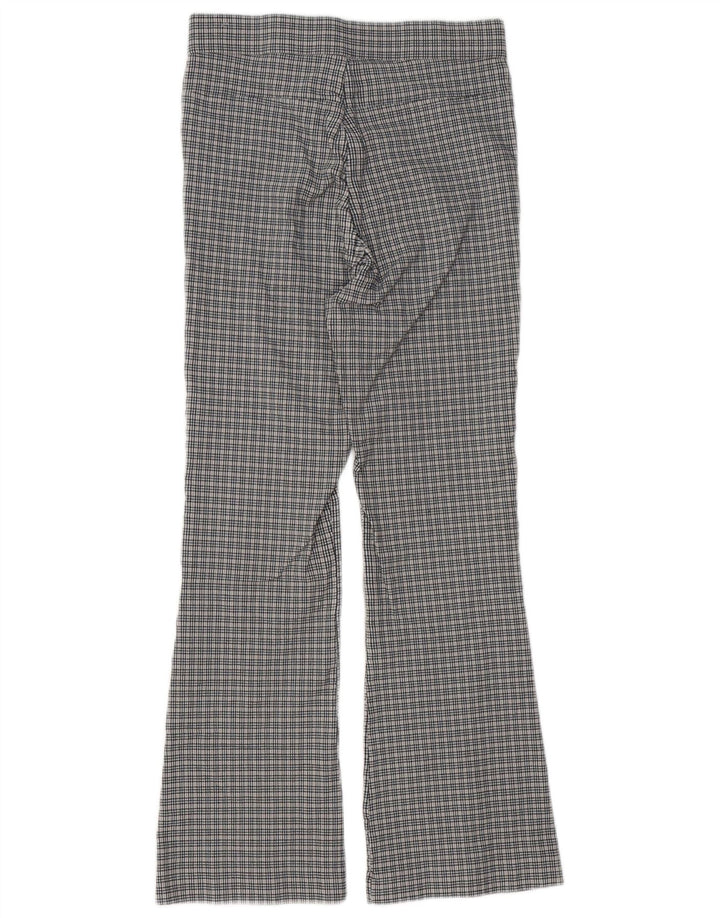 Spodnie damskie Zara Bootcut średnie W28 L26 Szara wiskoza w pepitkę