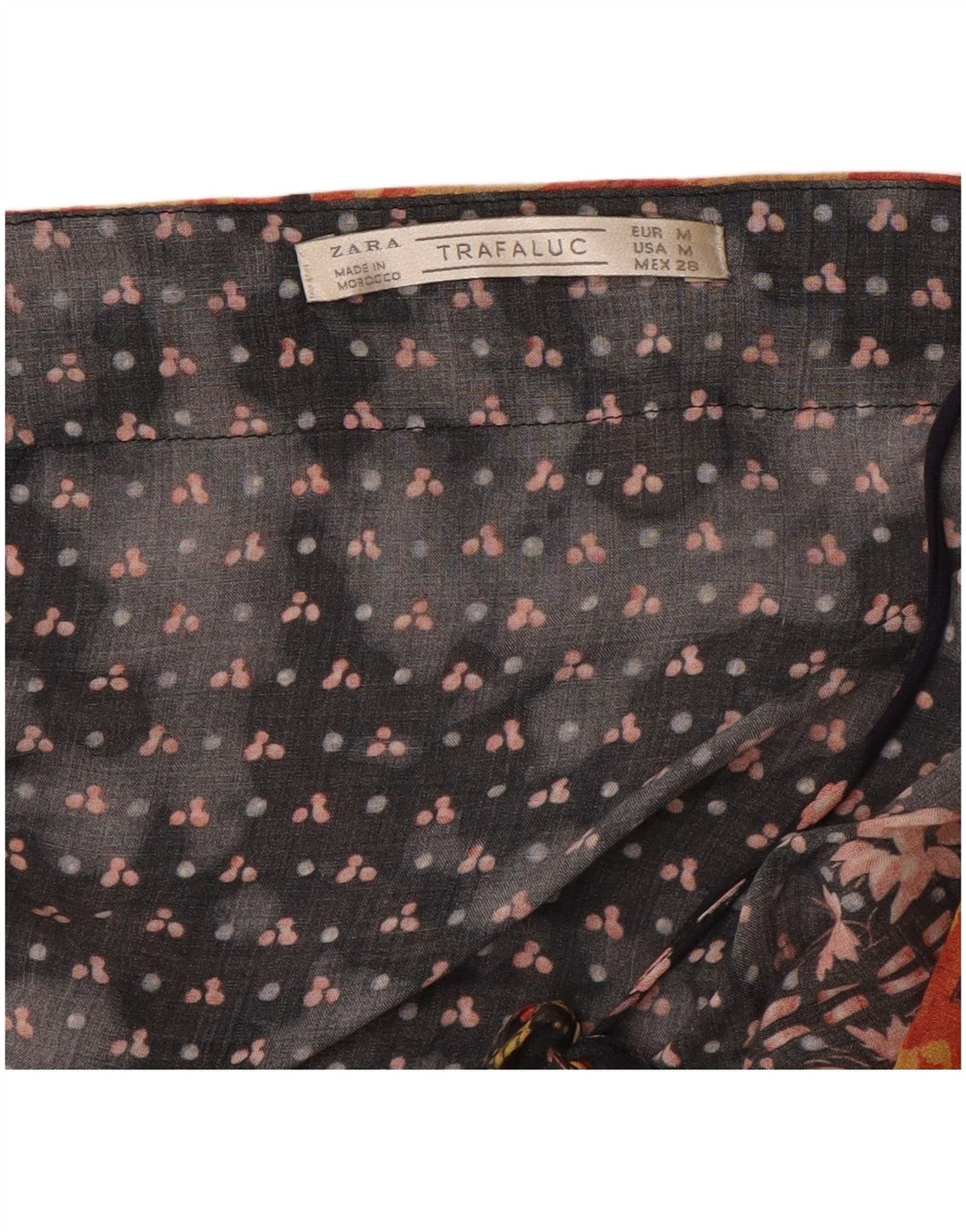 Sukienka damska Kaftan Zara UK 12, średnia czarna w kwiaty