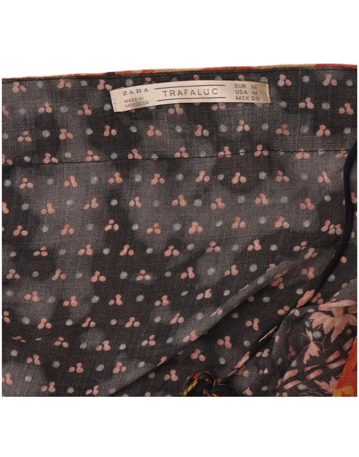 Sukienka damska Kaftan Zara UK 12, średnia czarna w kwiaty