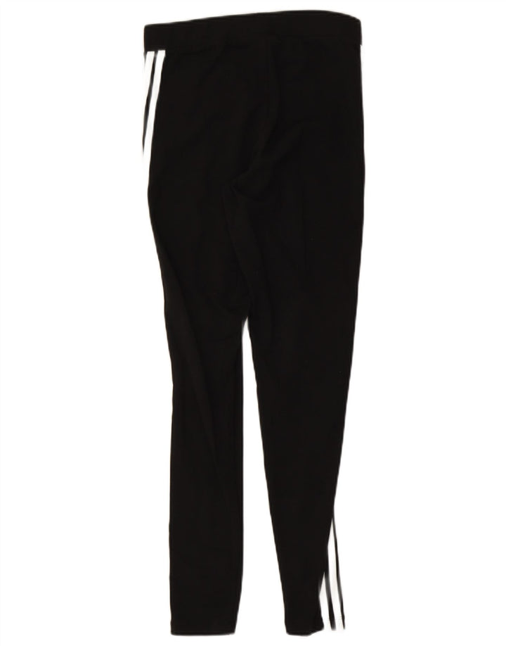 ADIDAS Womens Leggings UK 14 Large  Black Cotton