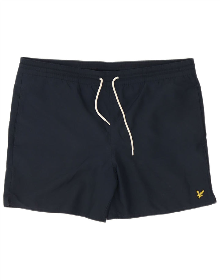 Męskie spodenki kąpielowe LYLE & SCOTT, średni granatowy poliester