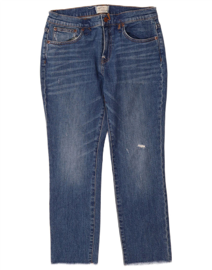 Jeansy damskie J. Crew Boyfriend Distressed W28 L26 Niebieskie