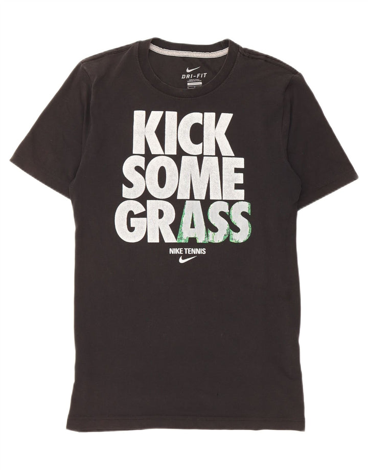 Męski T-shirt Nike Dri Fit z grafiką, mały, czarny