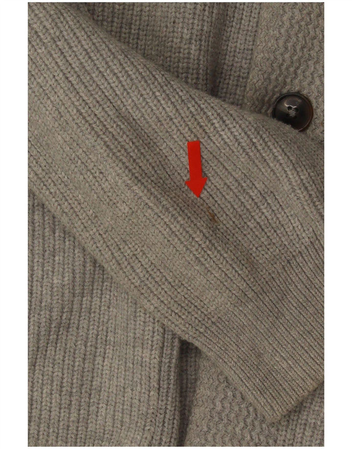 Marks & Spencer Męski sweter rozpinany XL, szary, bawełniany