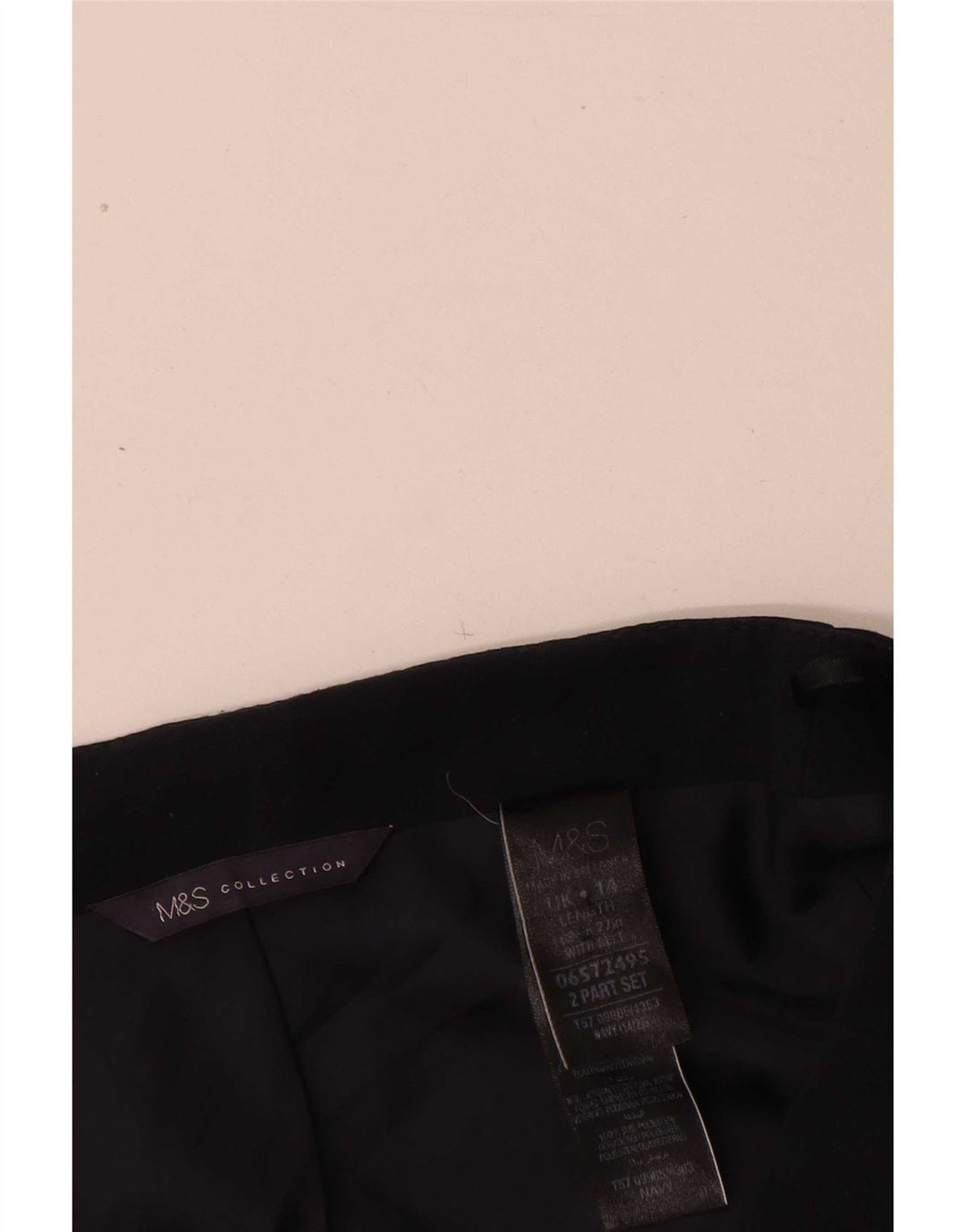 Marks & Spencer Damska spódnica ołówkowa UK 14 Large W32 Granatowy poliester