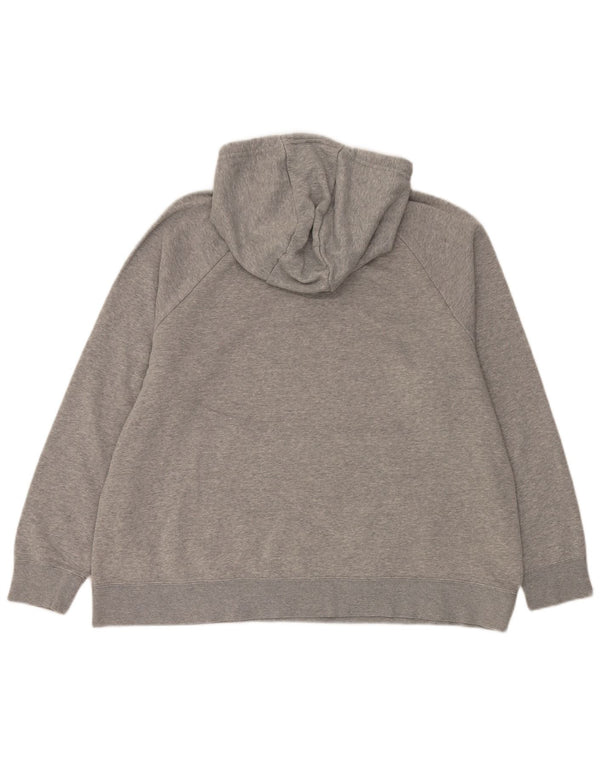 Damska bluza z kapturem Nike o swobodnym kroju UK 18 XL, szara, nakrapiana, bawełniana, sportowa