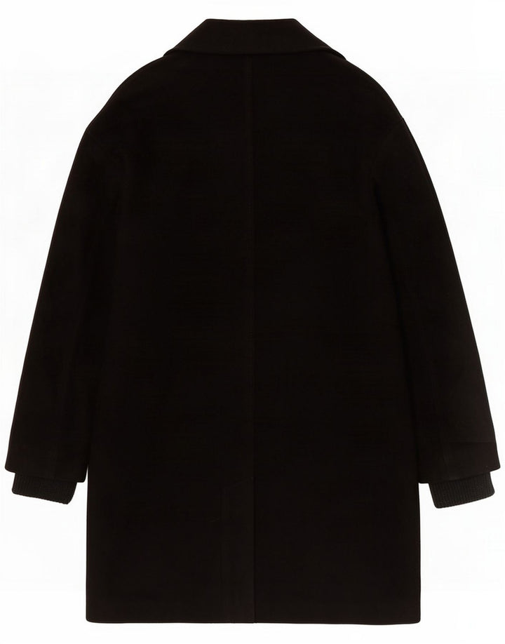 Topshop damski płaszcz oversize UK 6 XS czarny poliester