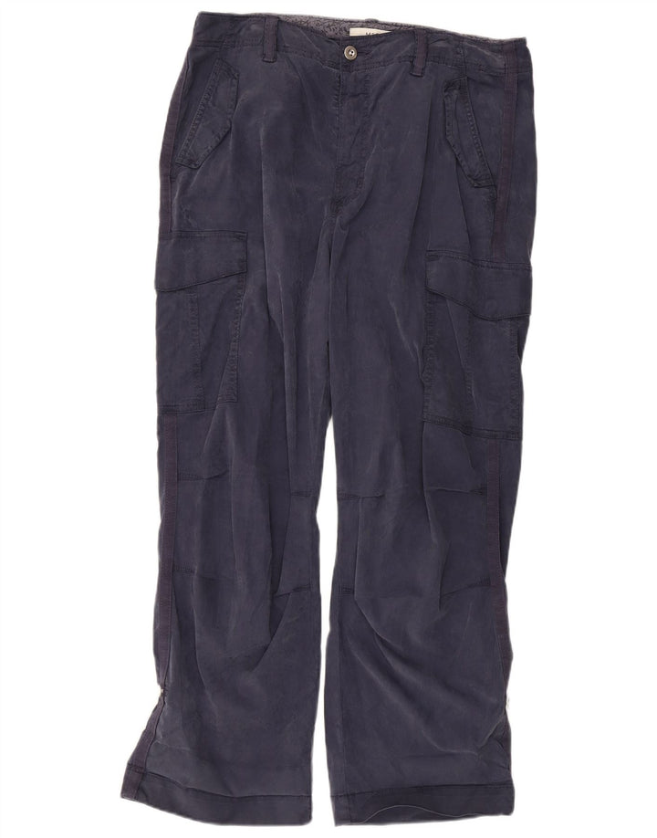Damskie spodnie cargo Marks & Spencer US 16 Large W34 L27 Granatowe