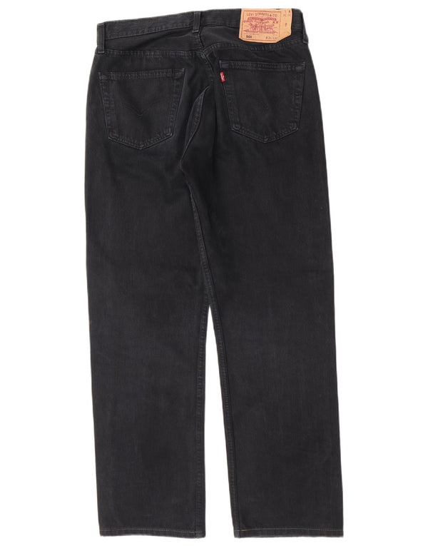 Męskie dżinsy Levi's 501 Straight W34 L29 Granatowa bawełna