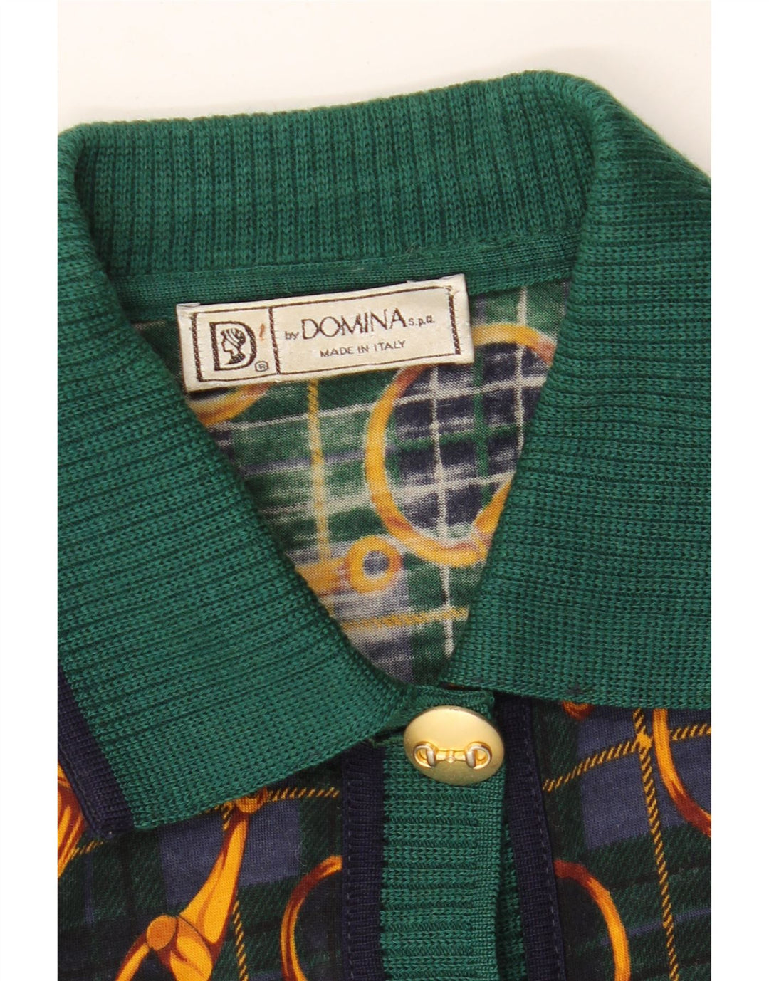 Sweter damski DOMINA z abstrakcyjnym wzorem UK 20 2XL zielony