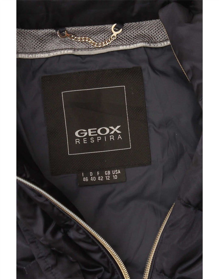 Damski płaszcz ocieplany Geox Respira UK 12, średni granatowy