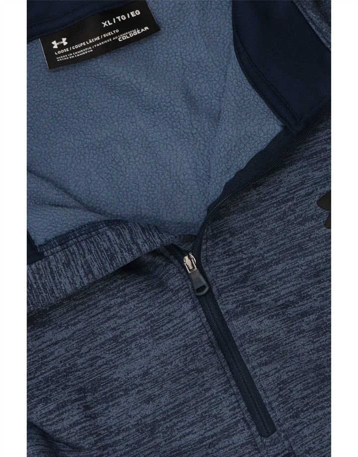 Męski dres Under Armour Cold Gear, sweter XL, granatowy, nakrapiany