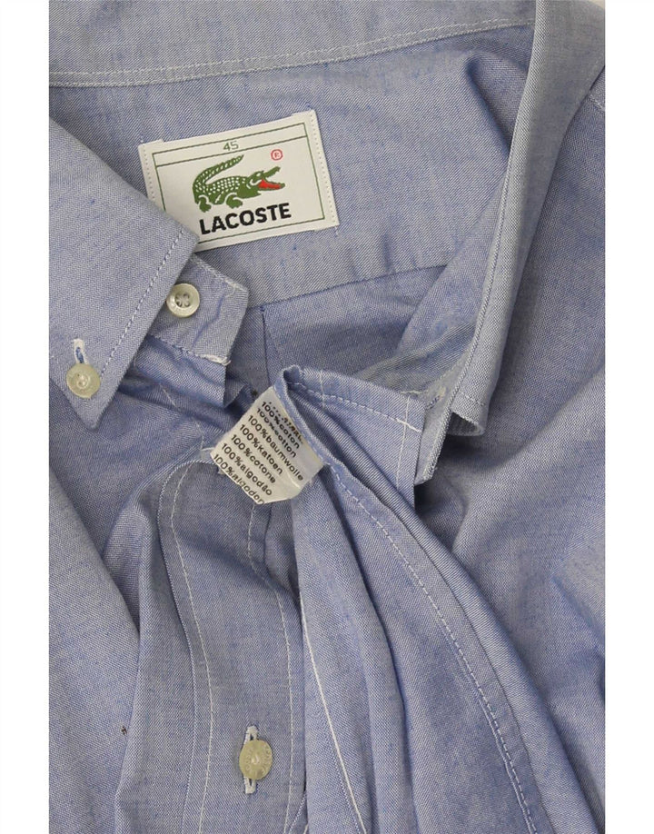 Koszula męska Lacoste rozmiar 45 XL, niebieska, bawełniana