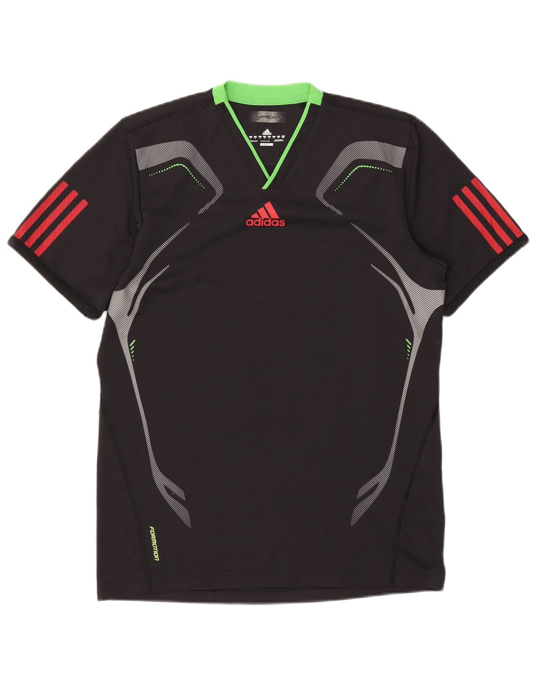 Adidas Męska koszulka Climacool Top, mała, czarna, z blokami kolorów