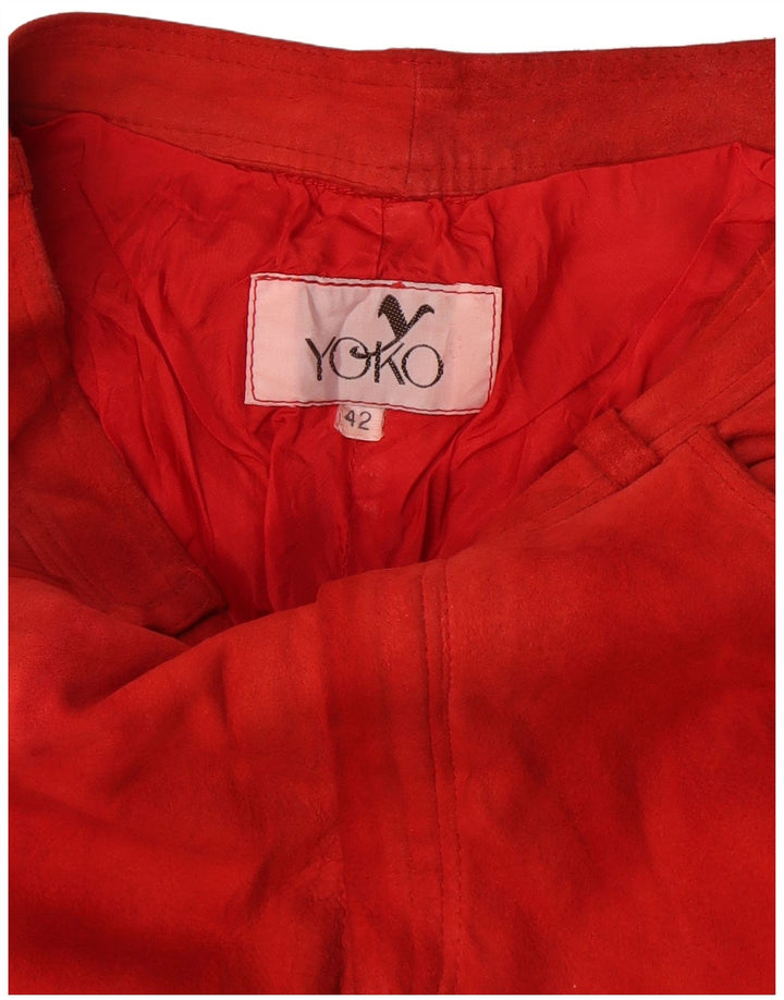 Spodnie damskie Yoko Slim Casual IT 42 Medium W28 L31 Czerwone