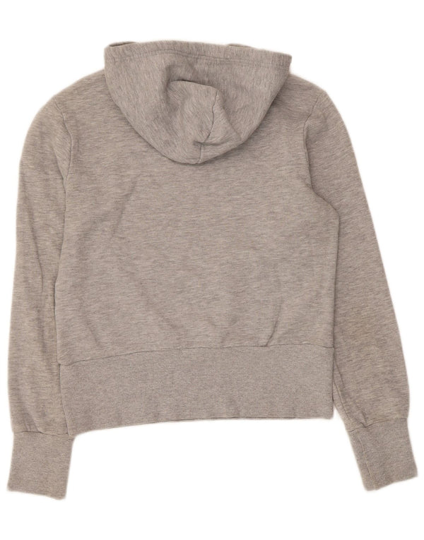 Adidas Womens Graphic Regular Fit Hoodie Jumper UK 10 Small Grey Sports