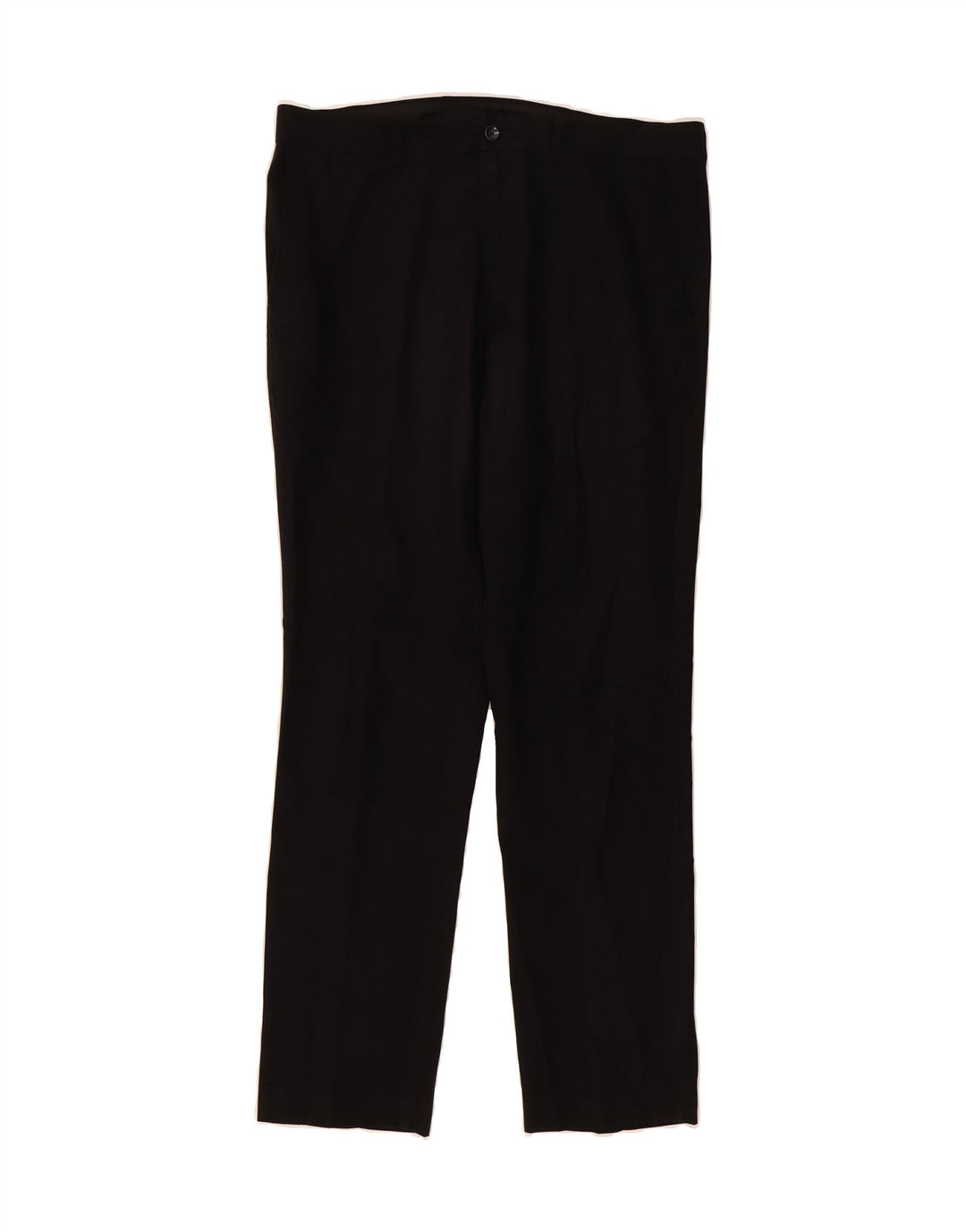 MARKS & SPENCER Mens Slim Casual Trousers W34 L31 Black Polyester Vintage Marks & Spencer and Second-Hand Marks & Spencer from Messina Hembry 