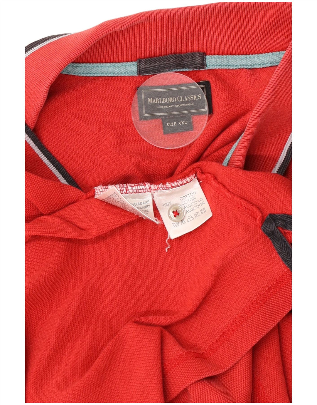 Męska koszulka polo Marlboro Classics 2XL, czerwona bawełna