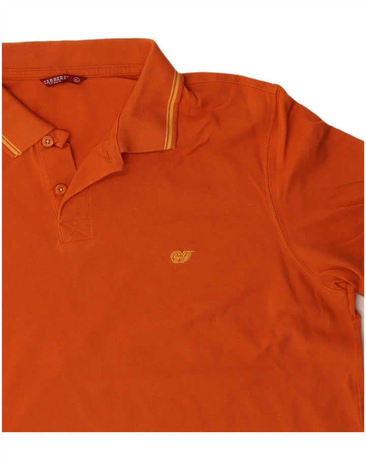 CARRERA Mens Polo Shirt XL Orange Cotton