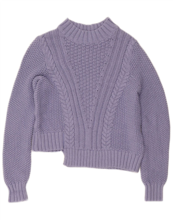 Marks & Spencer Damski sweter z golfem UK 10, mały fiolet