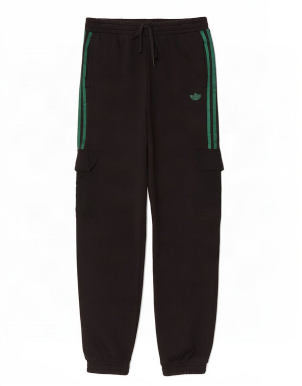 Damskie spodnie dresowe Adidas Cargo Joggers UK 14 Średnie czarne bawełniane