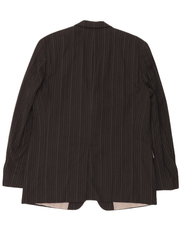 Męska marynarka zapinana na 3 guziki HUGO BOSS EU 54 2XL w czarne prążki
