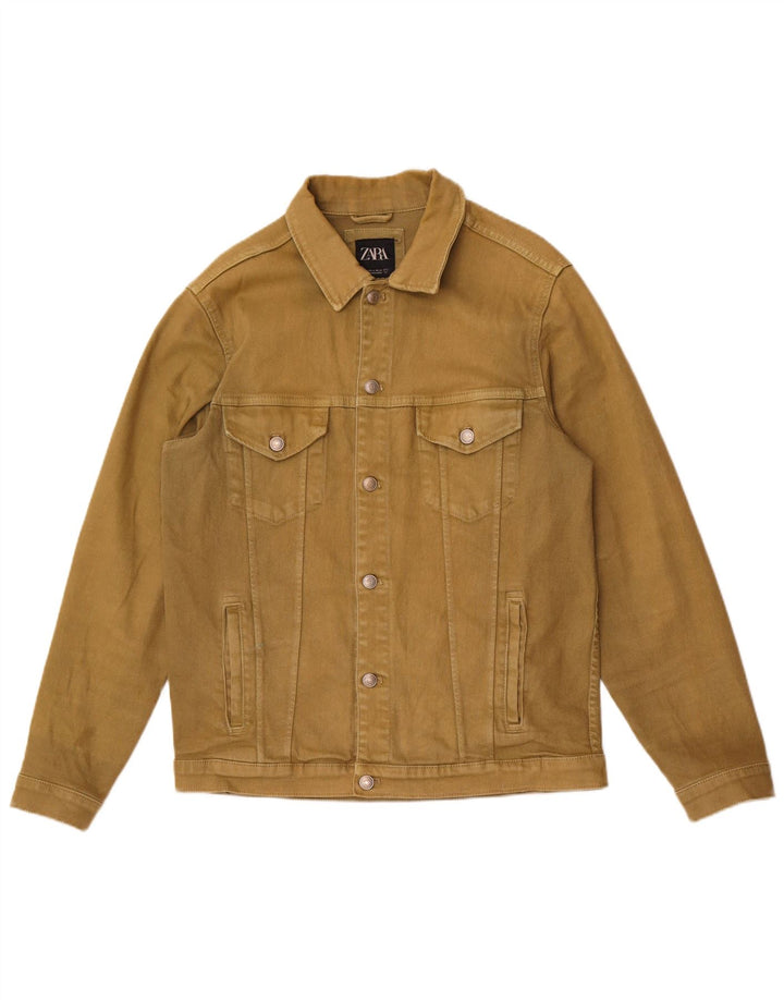 Męska kurtka dżinsowa Zara UK 38, średni khaki