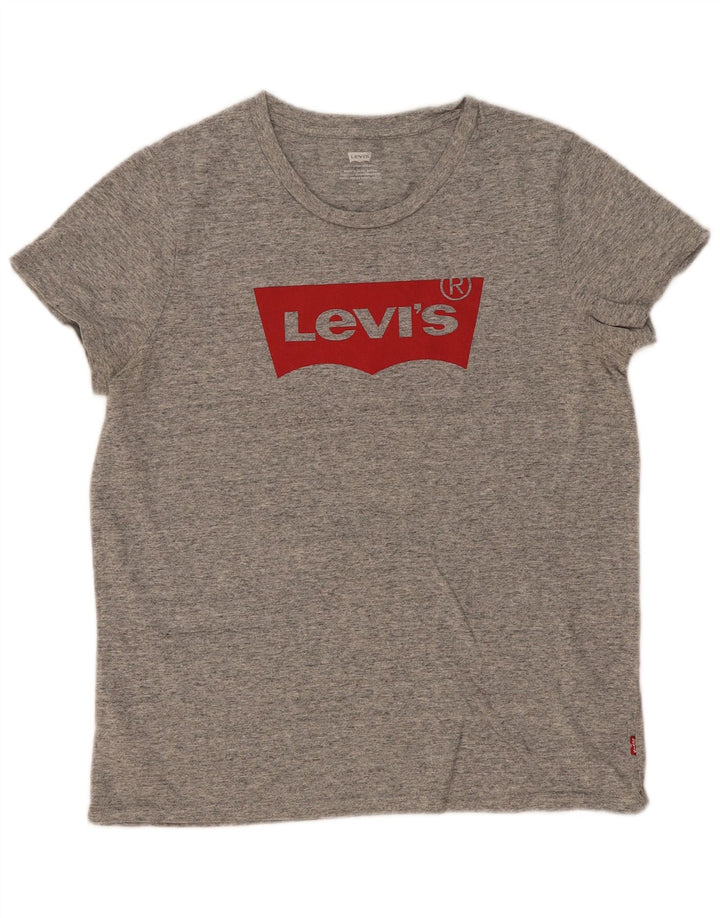 Damska koszulka z grafiką Levi's Top UK 12 Medium Grey