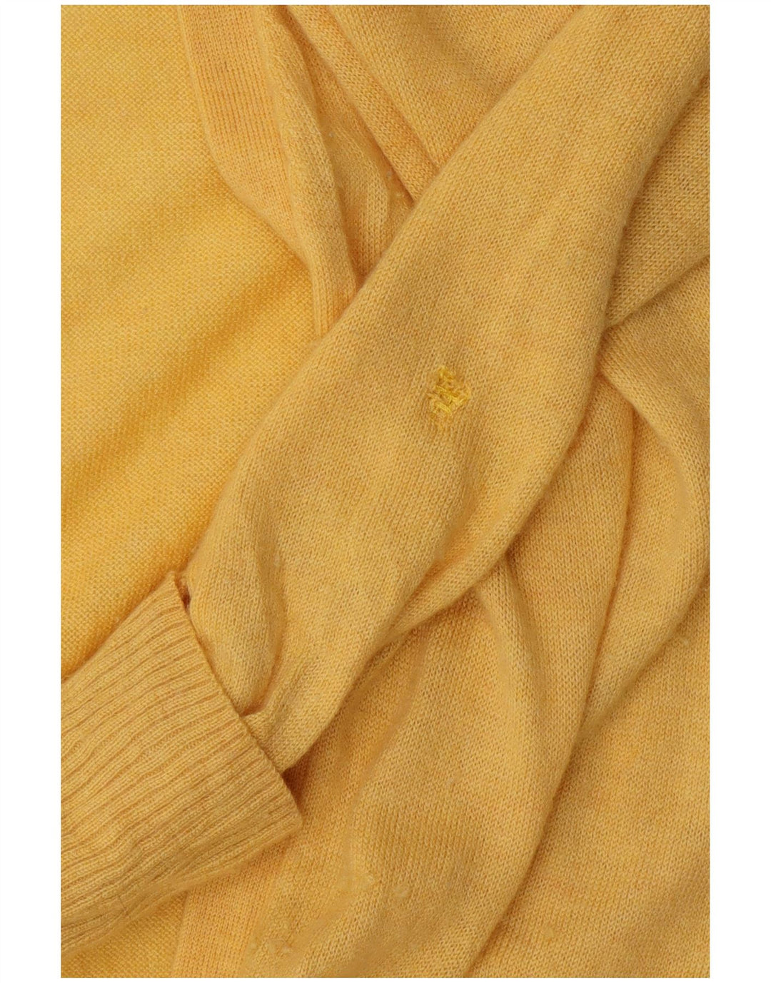 Damski sweter rozpinany FAT FACE z długimi rękawami, UK 14, średnia żółta wełna