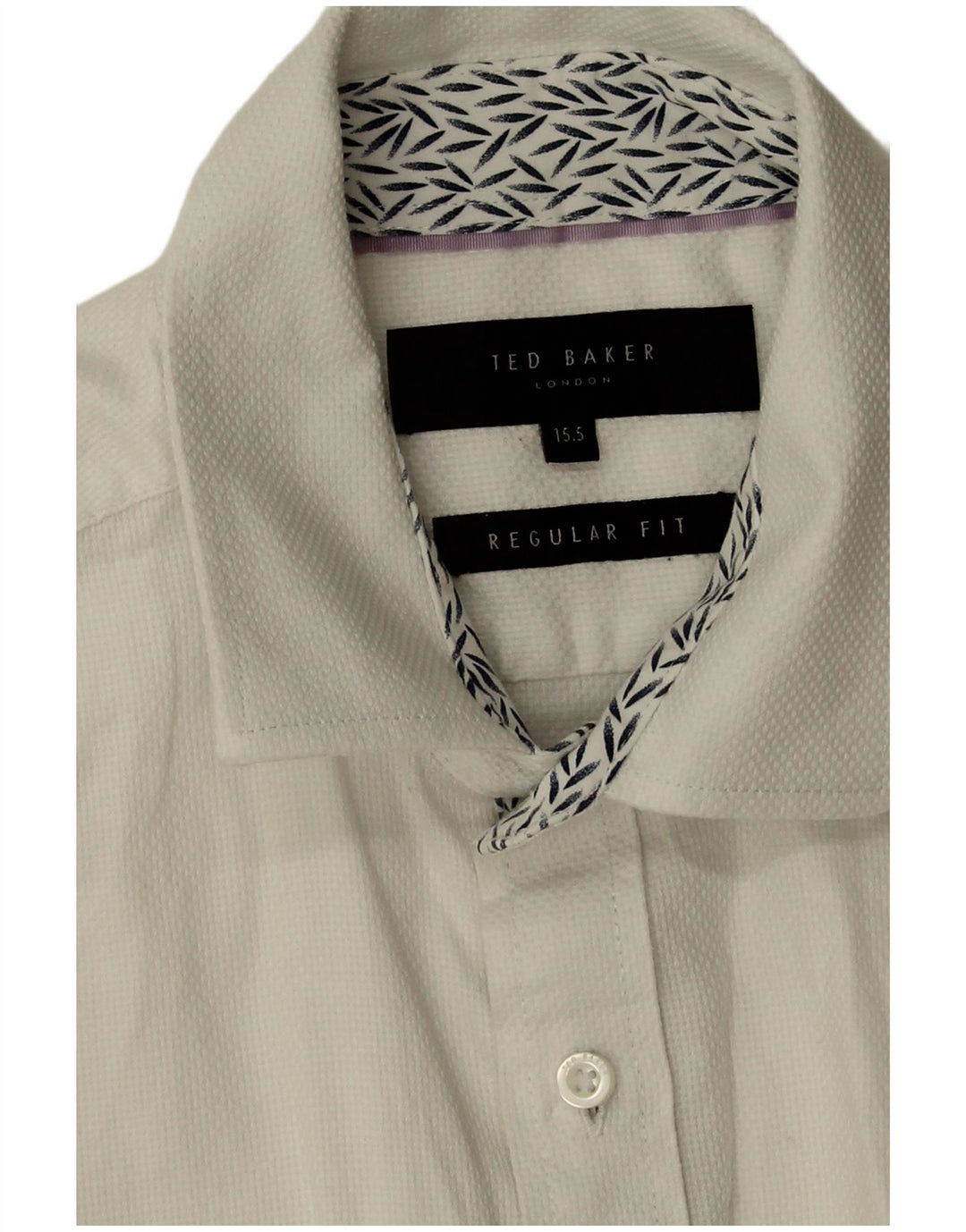 Koszula męska Ted Baker o regularnym kroju, rozmiar 15 1/2, średnia, biała, bawełniana