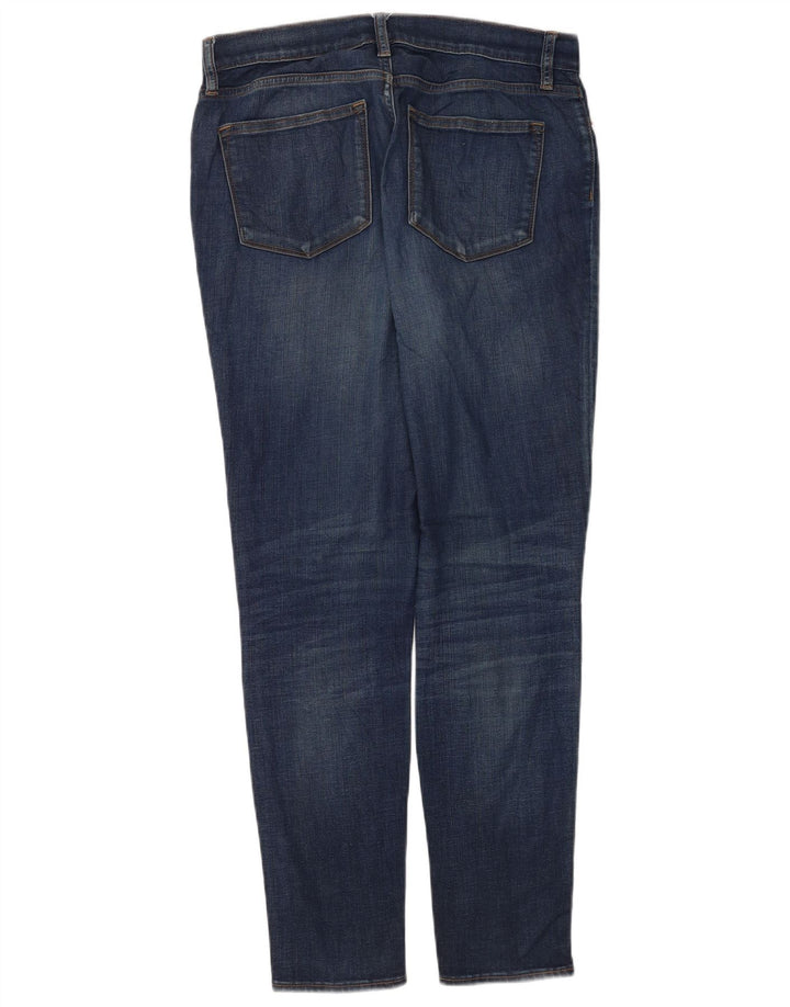 Damskie jeansy J. Crew ze stretchem W29 L30 Granatowa bawełna