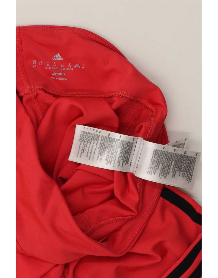 Damskie legginsy Adidas Capri UK 4/6 XS Różowy poliester