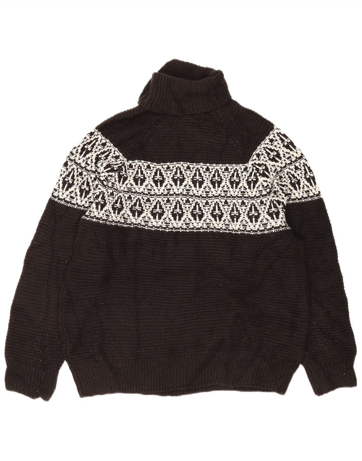 Marks & Spencer Damski sweter z golfem UK 16, duży, granatowy