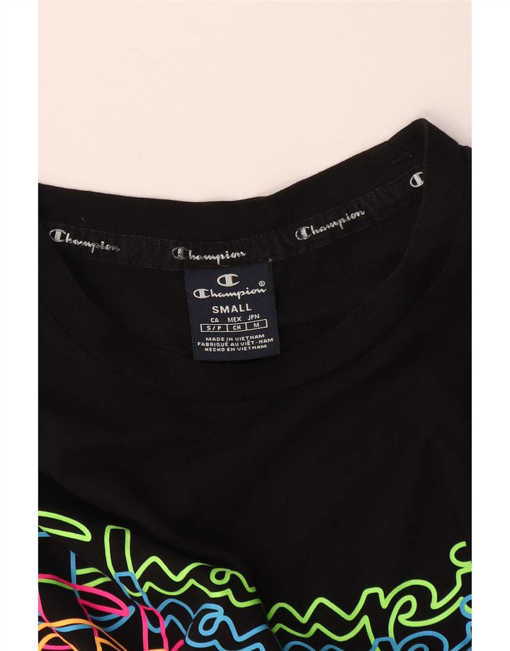 Męski T-shirt Champion z grafiką, mały, czarny