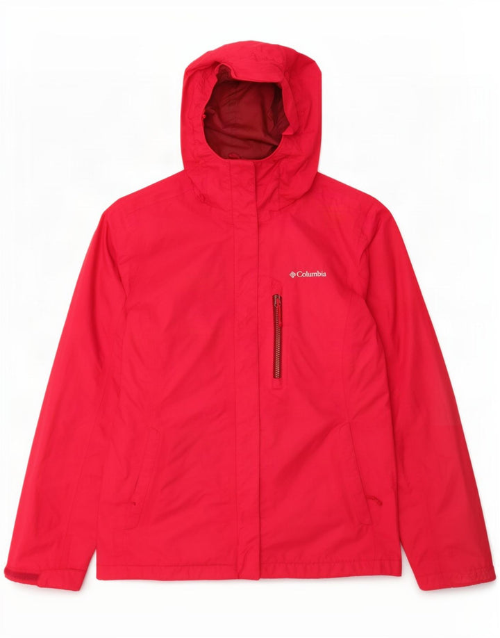 Damska kurtka przeciwdeszczowa z kapturem Columbia UK 10 Small Pink Nylon