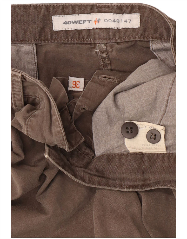 Męskie spodenki cargo 40Weft W36, duże, szare, bawełniane