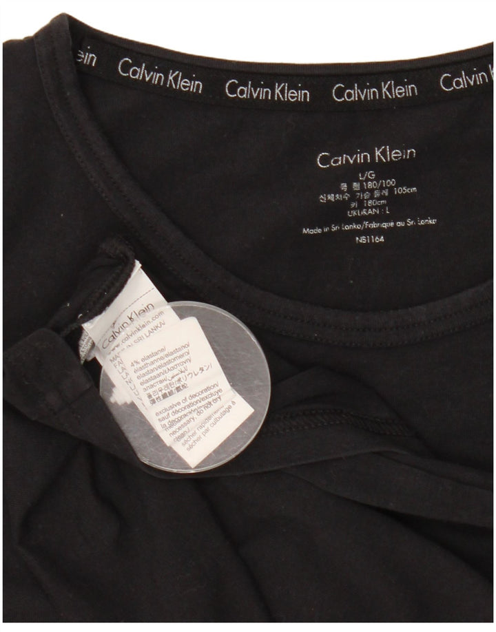 T-shirt męski Calvin Klein, duży, czarny, bawełniany