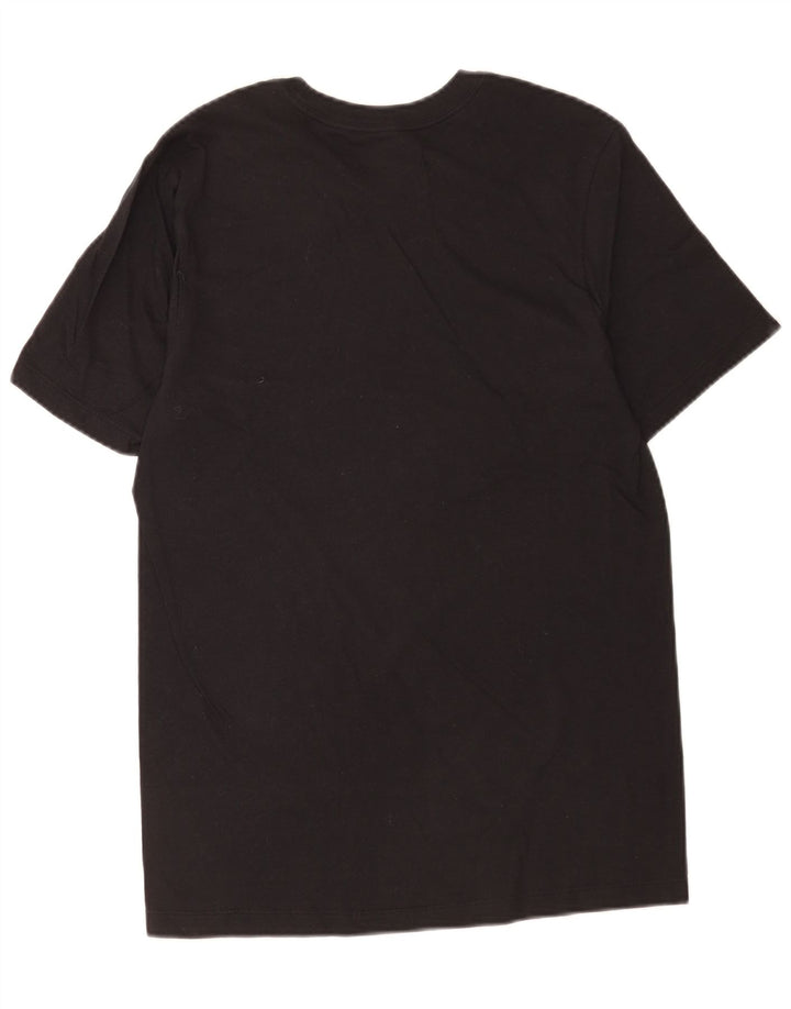 Męski T-shirt z grafiką Nike, mały, czarny, bawełniany