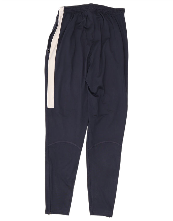 Męskie spodnie dresowe Nike Dri Fit, małe, granatowe, z poliestru w blokach kolorów