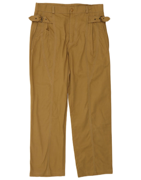 Męskie proste spodnie chino w stylu vintage W30 L28 beżowe