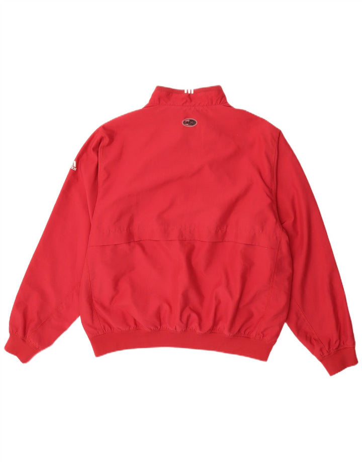 ADIDAS Mens Climashell Tracksuit Top Jacket Large Red Polyester