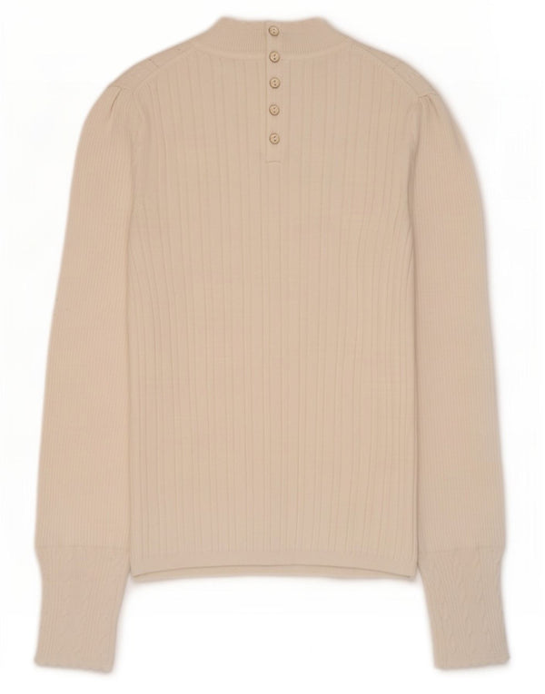 Marks & Spencer Damski sweter z golfem Per Una UK 10, mały, biały