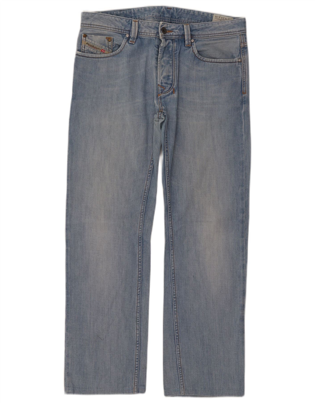 Męskie jeansy Diesel Larkee Straight W33 L30 Niebieskie bawełniane