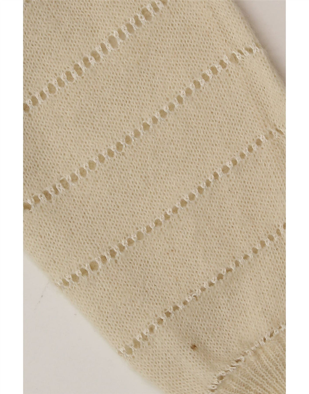Sweter damski w stylu vintage, UK 14, średni, w kolorze złamanej bieli
