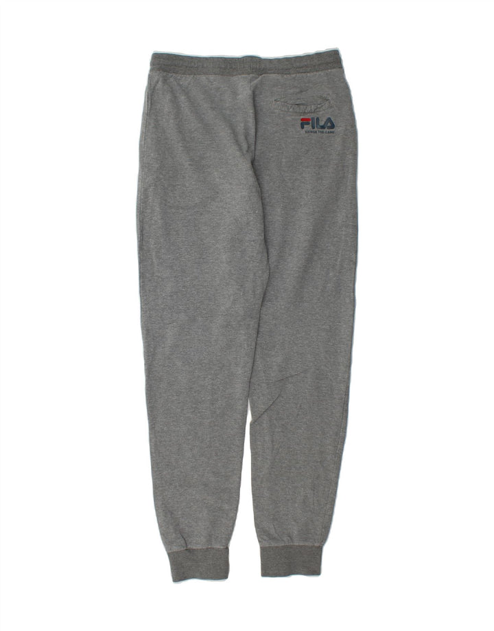 FILA Womens Tracksuit Trousers Joggers UK 12 Medium  Grey Cotton Vintage Fila and Second-Hand Fila from Messina Hembry 