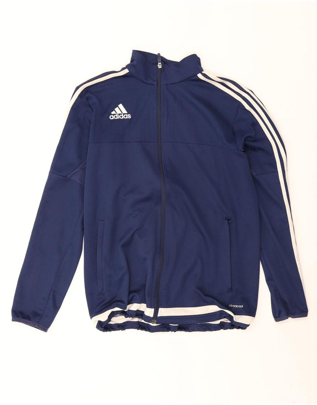 Adidas Męska kurtka dresowa Climacool, średnia granatowa, blok kolorów